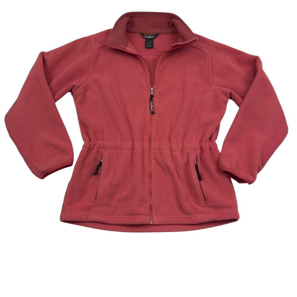 L.L. Bean Vintage Mid Weight Soft Comfy Fleece Front Zip Jacket Women's SP